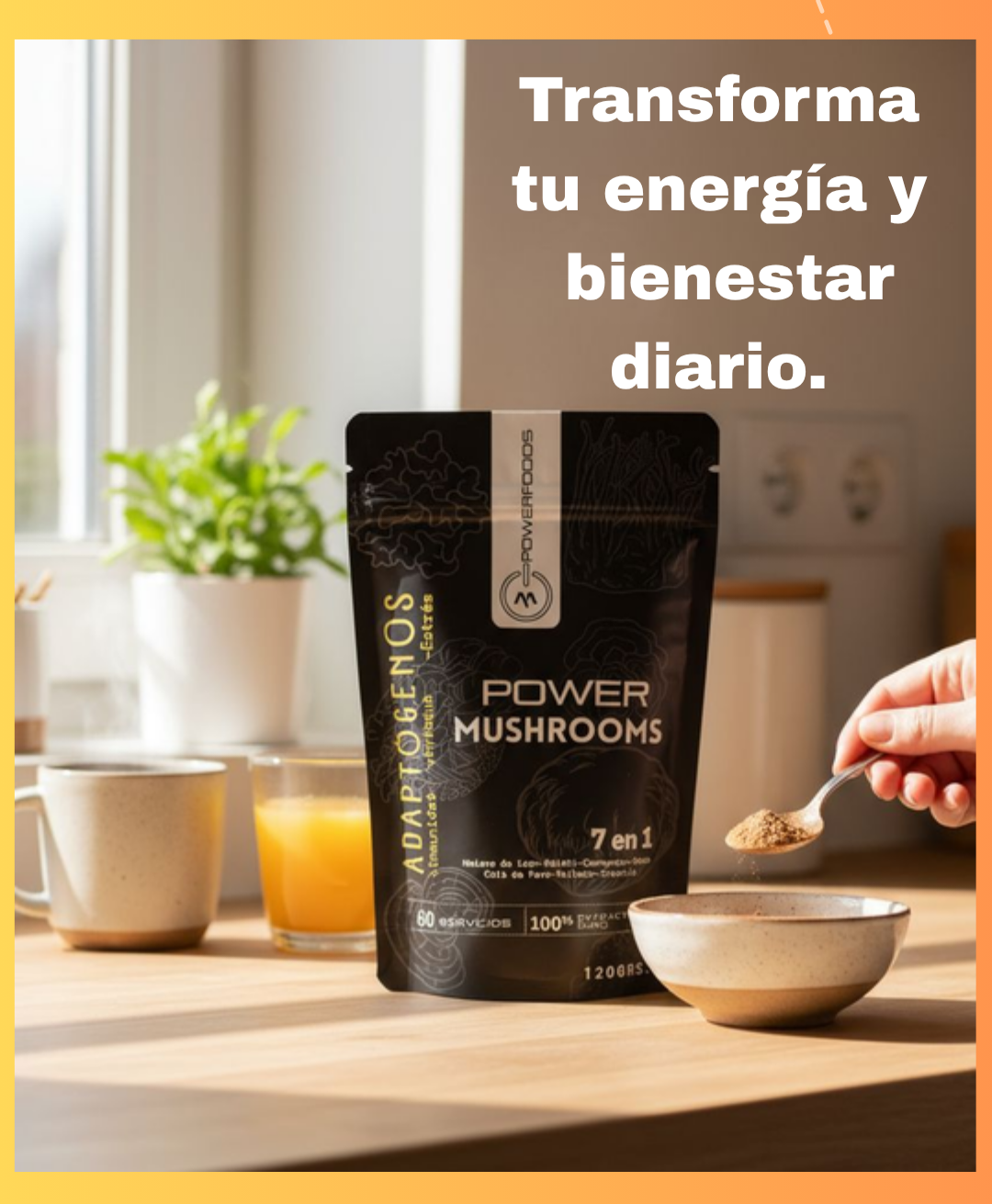 Mezcla Funcional con Siete Adaptógenos🥇