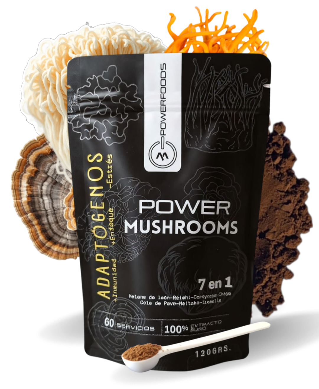 Mezcla Funcional con Siete Adaptógenos🥇